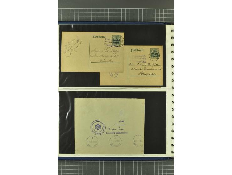 1914/18, interessante Sammlung von über 120 Briefen und Karten, dabei diverse Zensuren, R-Briefe, Eil-Briefe, Nachporto und N