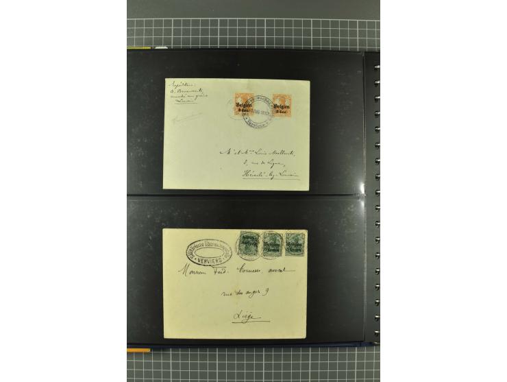 1914/18, interessante Sammlung von über 120 Briefen und Karten, dabei diverse Zensuren, R-Briefe, Eil-Briefe, Nachporto und N