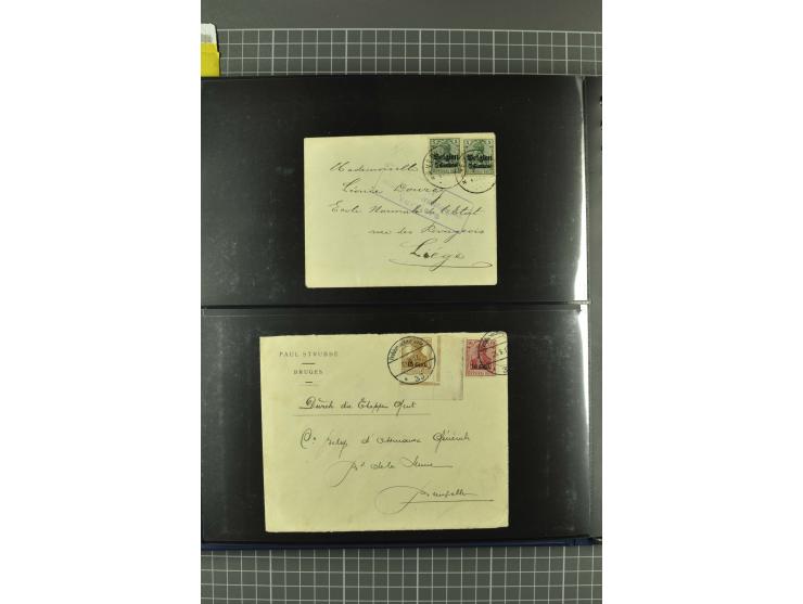 1914/18, interessante Sammlung von über 120 Briefen und Karten, dabei diverse Zensuren, R-Briefe, Eil-Briefe, Nachporto und N