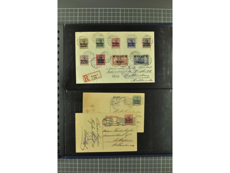 1914/18, interessante Sammlung von über 120 Briefen und Karten, dabei diverse Zensuren, R-Briefe, Eil-Briefe, Nachporto und N