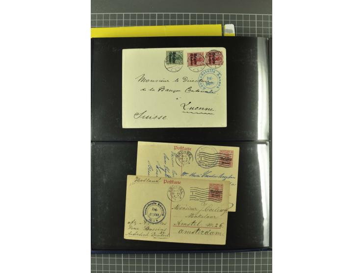 1914/18, interessante Sammlung von über 120 Briefen und Karten, dabei diverse Zensuren, R-Briefe, Eil-Briefe, Nachporto und N