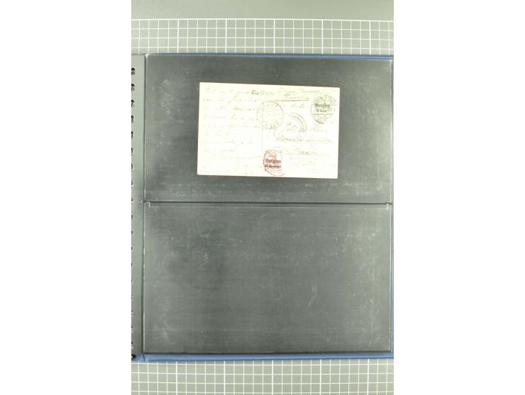 1914/18, interessante Sammlung von über 120 Briefen und Karten, dabei diverse Zensuren, R-Briefe, Eil-Briefe, Nachporto und N