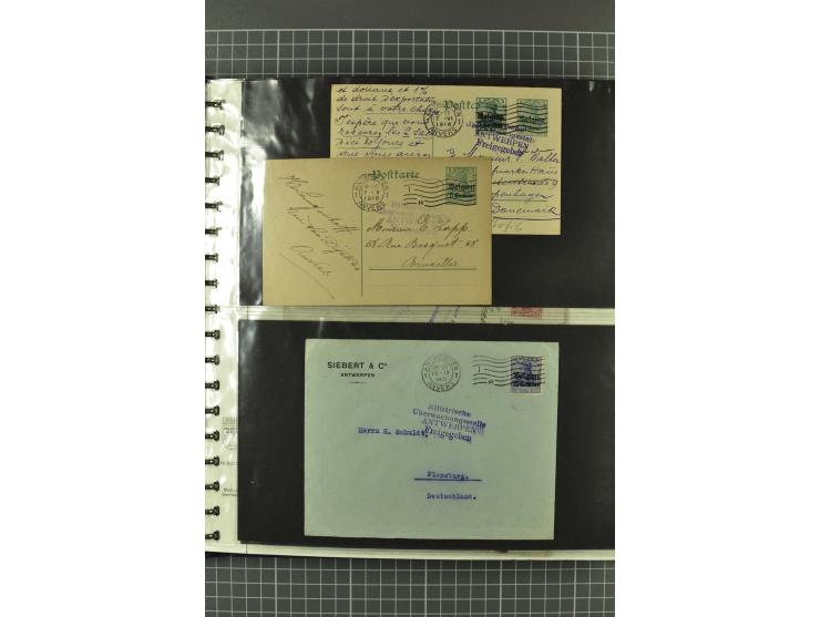 1914/18, interessante Sammlung von über 120 Briefen und Karten, dabei diverse Zensuren, R-Briefe, Eil-Briefe, Nachporto und N