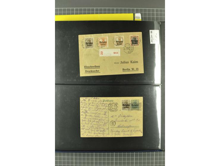 1914/18, interessante Sammlung von über 120 Briefen und Karten, dabei diverse Zensuren, R-Briefe, Eil-Briefe, Nachporto und N