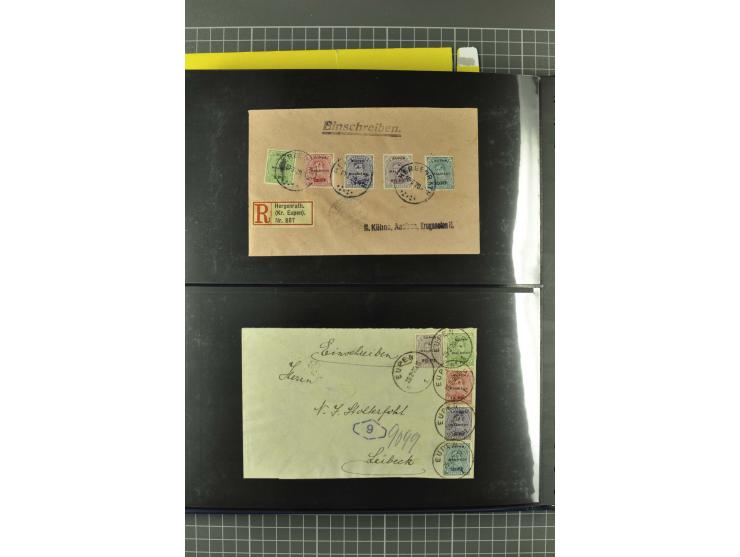 1914/18, interessante Sammlung von über 120 Briefen und Karten, dabei diverse Zensuren, R-Briefe, Eil-Briefe, Nachporto und N