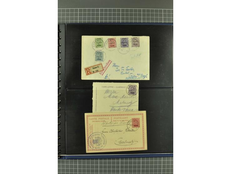 1914/18, interessante Sammlung von über 120 Briefen und Karten, dabei diverse Zensuren, R-Briefe, Eil-Briefe, Nachporto und N