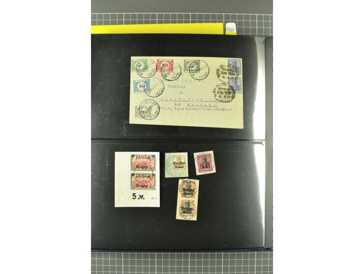 1914/18, interessante Sammlung von über 120 Briefen und Karten, dabei diverse Zensuren, R-Briefe, Eil-Briefe, Nachporto und N