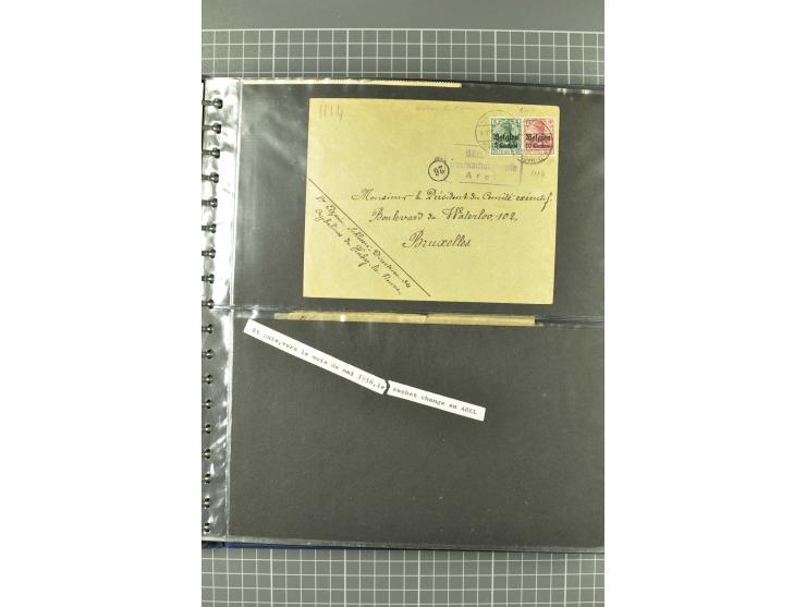 1914/18, interessante Sammlung von über 120 Briefen und Karten, dabei diverse Zensuren, R-Briefe, Eil-Briefe, Nachporto und N
