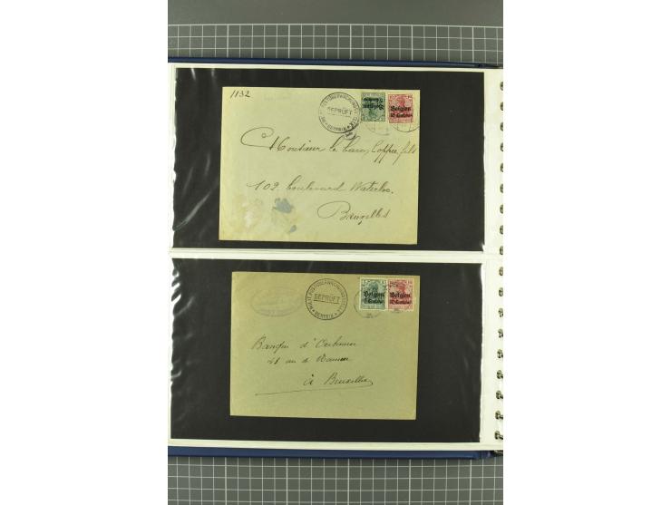 1914/18, interessante Sammlung von über 120 Briefen und Karten, dabei diverse Zensuren, R-Briefe, Eil-Briefe, Nachporto und N