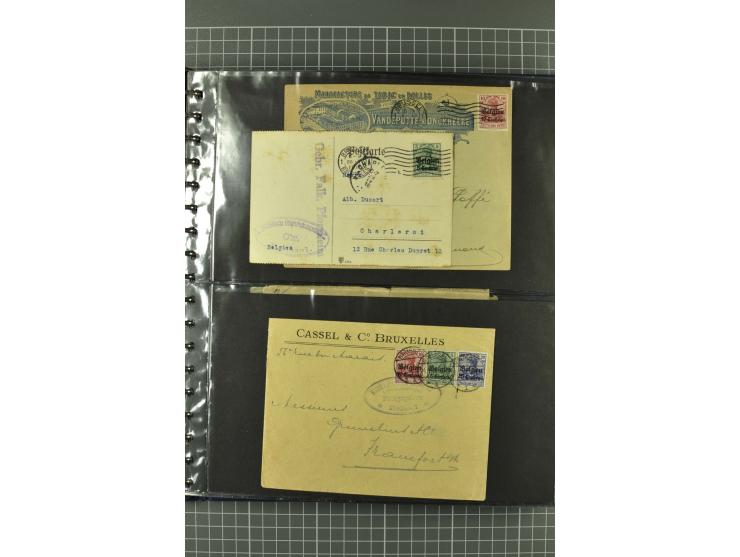 1914/18, interessante Sammlung von über 120 Briefen und Karten, dabei diverse Zensuren, R-Briefe, Eil-Briefe, Nachporto und N