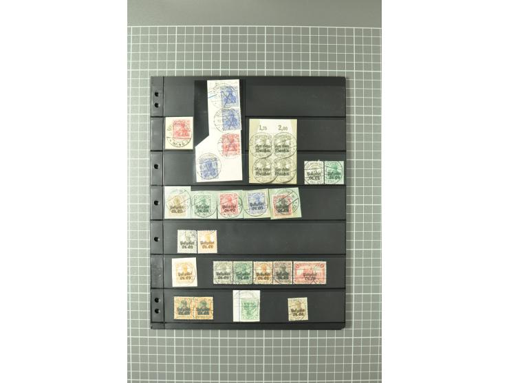 1915/19, interessante Stempelsammlung von Alt-Auz bis Wolkoyski auf losen Marken und Briefstücken, dabei auch diverse Besonde