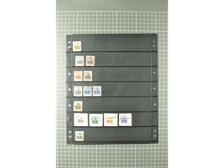1915/19, interessante Stempelsammlung von Alt-Auz bis Wolkoyski auf losen Marken und Briefstücken, dabei auch diverse Besonde