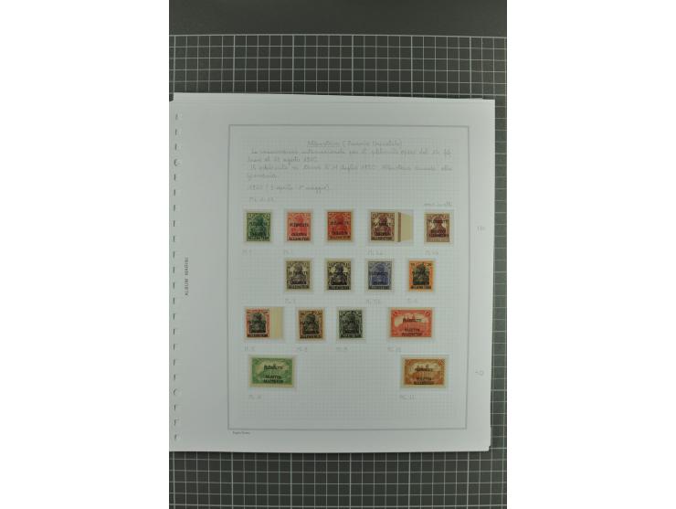 1920, sehr schöne vorwiegend ungebrauchte/postfrische Sammlung mit vielen besseren Werten und Besonderheiten dabei Allenstein