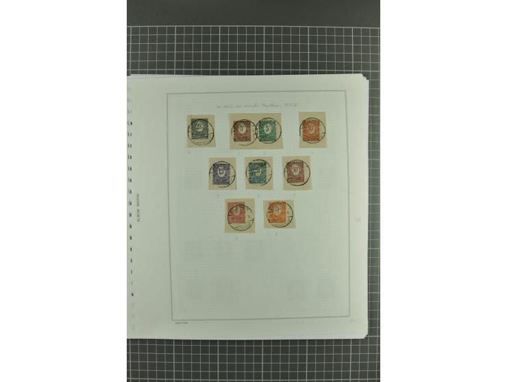 1920, sehr schöne vorwiegend ungebrauchte/postfrische Sammlung mit vielen besseren Werten und Besonderheiten dabei Allenstein