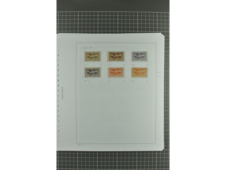 1920, sehr schöne vorwiegend ungebrauchte/postfrische Sammlung mit vielen besseren Werten und Besonderheiten dabei Allenstein