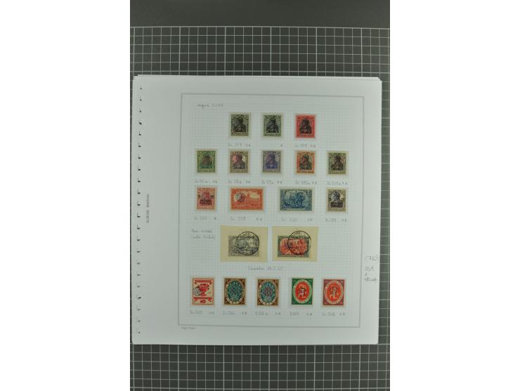 1920, sehr schöne vorwiegend ungebrauchte/postfrische Sammlung mit vielen besseren Werten und Besonderheiten dabei Allenstein