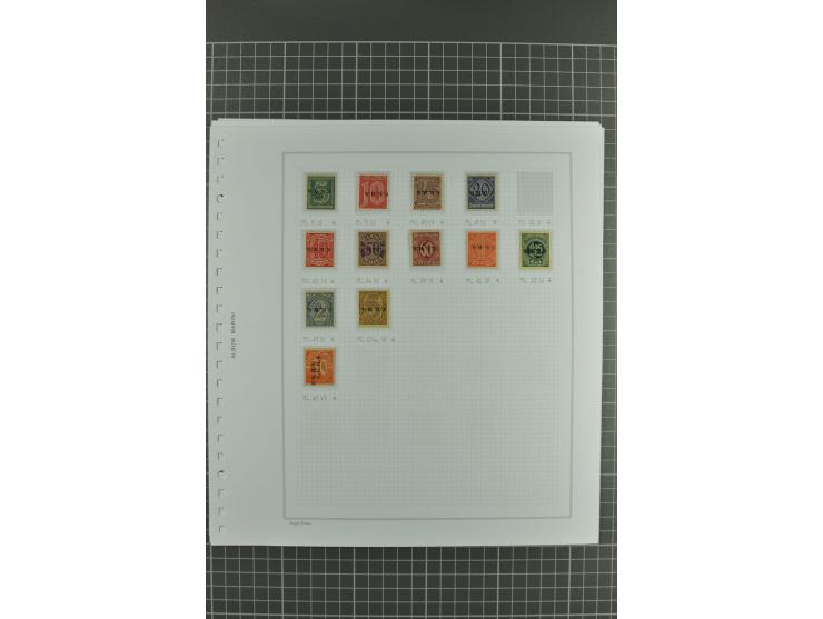 1920, sehr schöne vorwiegend ungebrauchte/postfrische Sammlung mit vielen besseren Werten und Besonderheiten dabei Allenstein