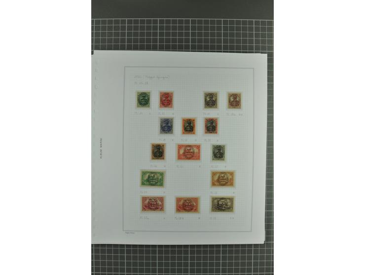 1920, sehr schöne vorwiegend ungebrauchte/postfrische Sammlung mit vielen besseren Werten und Besonderheiten dabei Allenstein