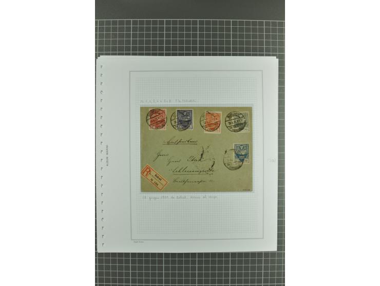 1920, sehr schöne vorwiegend ungebrauchte/postfrische Sammlung mit vielen besseren Werten und Besonderheiten dabei Allenstein