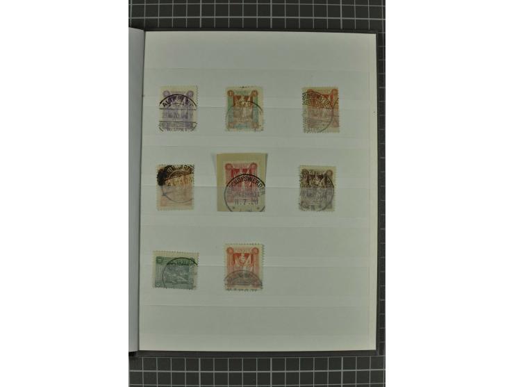 STEMPEL: ALTFELDE bis TIEFENSEE, kleine Sammlung von 69 Abschlägen auf losen Marken bzw. Briefstücken, gute Erhaltung
