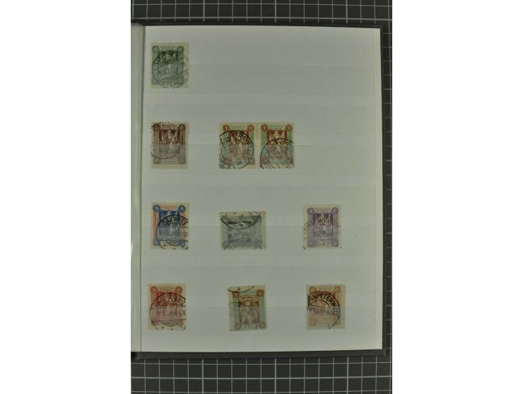 STEMPEL: ALTFELDE bis TIEFENSEE, kleine Sammlung von 69 Abschlägen auf losen Marken bzw. Briefstücken, gute Erhaltung