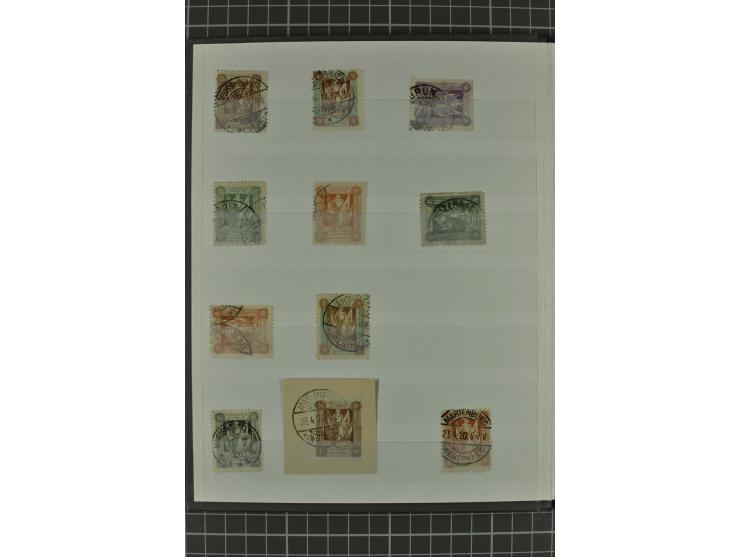 STEMPEL: ALTFELDE bis TIEFENSEE, kleine Sammlung von 69 Abschlägen auf losen Marken bzw. Briefstücken, gute Erhaltung