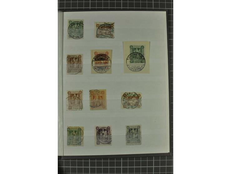 STEMPEL: ALTFELDE bis TIEFENSEE, kleine Sammlung von 69 Abschlägen auf losen Marken bzw. Briefstücken, gute Erhaltung