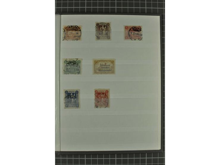 STEMPEL: ALTFELDE bis TIEFENSEE, kleine Sammlung von 69 Abschlägen auf losen Marken bzw. Briefstücken, gute Erhaltung