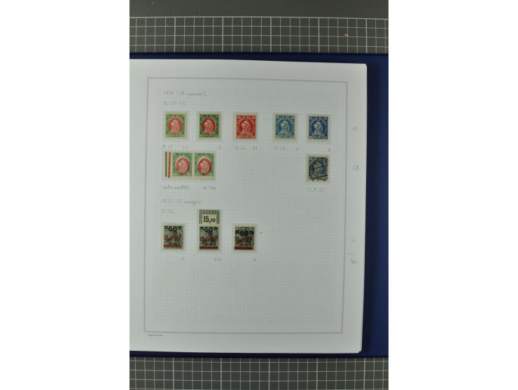1920/39, sehr schöne ungebrauchte/postfrische und gestempelte Sammlung, dabei viele bessere Werte und Besonderheiten u.a. Mi.