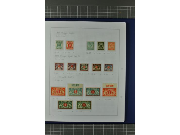1920/39, sehr schöne ungebrauchte/postfrische und gestempelte Sammlung, dabei viele bessere Werte und Besonderheiten u.a. Mi.