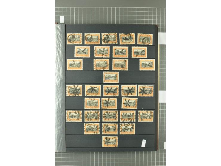 1920/39, gestempelte reichhaltige Sammlung mit u.a. Mi.-Nr. 29II, 32-40, 43II, 100Xa, Porto, Dienst, Port Gdansk, Vorläufer, 