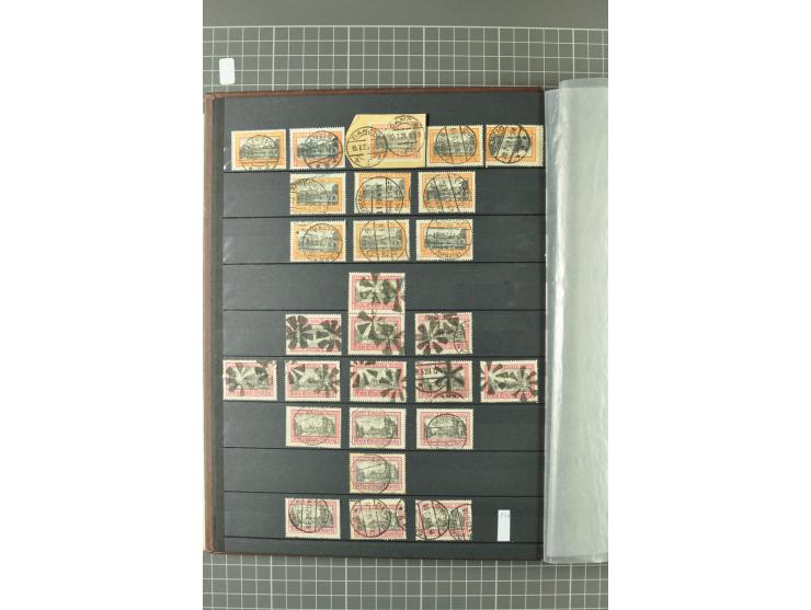 1920/39, gestempelte reichhaltige Sammlung mit u.a. Mi.-Nr. 29II, 32-40, 43II, 100Xa, Porto, Dienst, Port Gdansk, Vorläufer, 