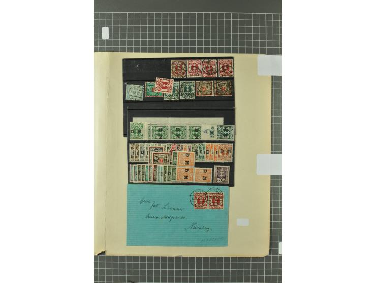 1920/39, gestempelte reichhaltige Sammlung mit u.a. Mi.-Nr. 29II, 32-40, 43II, 100Xa, Porto, Dienst, Port Gdansk, Vorläufer, 