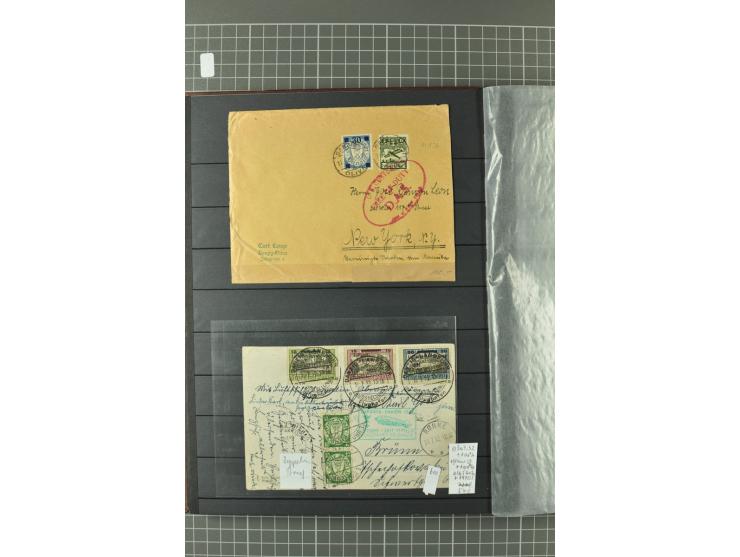 1920/39, gestempelte reichhaltige Sammlung mit u.a. Mi.-Nr. 29II, 32-40, 43II, 100Xa, Porto, Dienst, Port Gdansk, Vorläufer, 