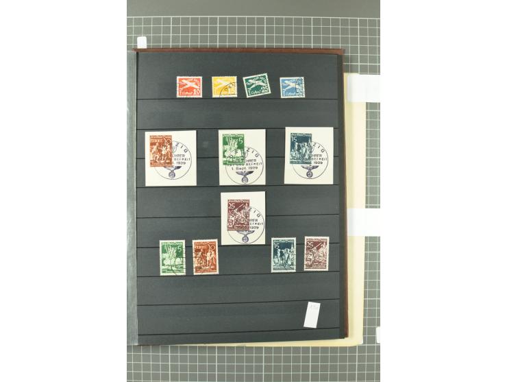 1920/39, gestempelte reichhaltige Sammlung mit u.a. Mi.-Nr. 29II, 32-40, 43II, 100Xa, Porto, Dienst, Port Gdansk, Vorläufer, 