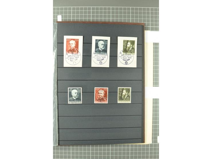 1920/39, gestempelte reichhaltige Sammlung mit u.a. Mi.-Nr. 29II, 32-40, 43II, 100Xa, Porto, Dienst, Port Gdansk, Vorläufer, 