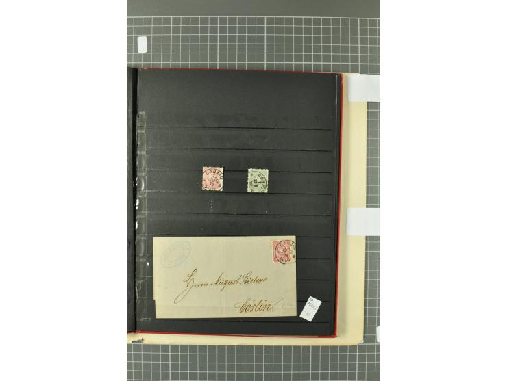1920/39, gestempelte reichhaltige Sammlung mit u.a. Mi.-Nr. 29II, 32-40, 43II, 100Xa, Porto, Dienst, Port Gdansk, Vorläufer, 