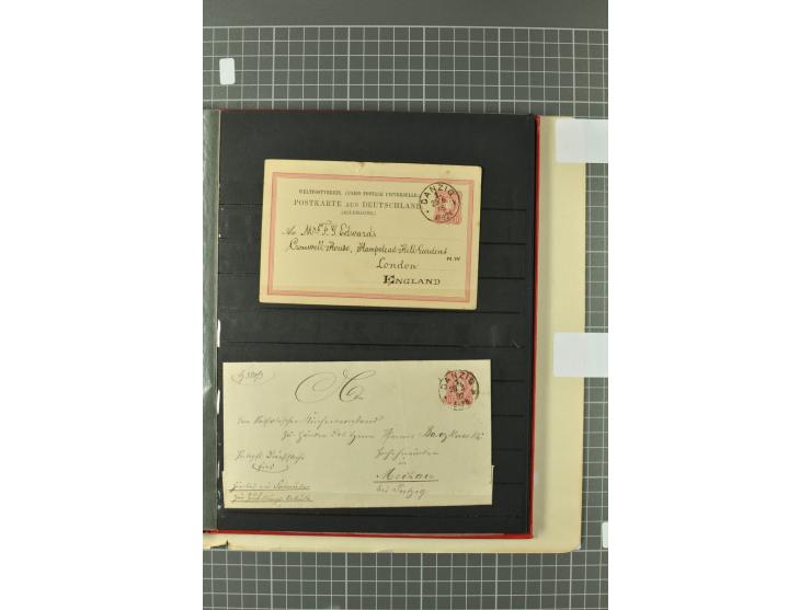 1920/39, gestempelte reichhaltige Sammlung mit u.a. Mi.-Nr. 29II, 32-40, 43II, 100Xa, Porto, Dienst, Port Gdansk, Vorläufer, 