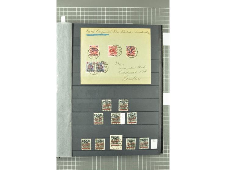 1920/39, gestempelte reichhaltige Sammlung mit u.a. Mi.-Nr. 29II, 32-40, 43II, 100Xa, Porto, Dienst, Port Gdansk, Vorläufer, 