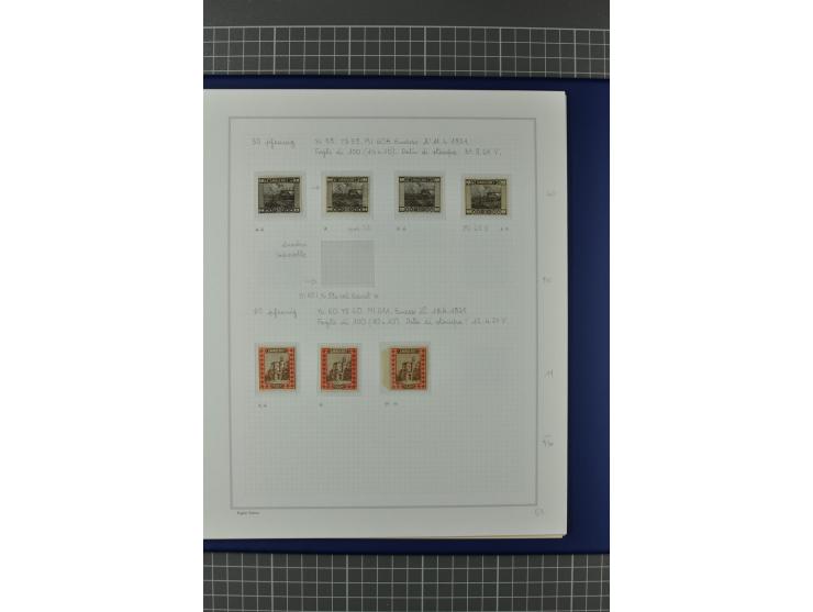 1921/34, postfrische, ungebrauchte und gestempelte, startk spezialisierte Sammlung ab Mi.-Nr. 53, bis auf Mr.-Nr. 134 kpl. bi