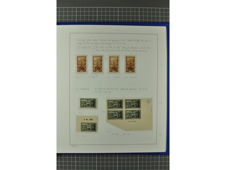 1921/34, postfrische, ungebrauchte und gestempelte, startk spezialisierte Sammlung ab Mi.-Nr. 53, bis auf Mr.-Nr. 134 kpl. bi