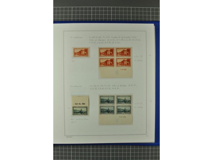 1921/34, postfrische, ungebrauchte und gestempelte, startk spezialisierte Sammlung ab Mi.-Nr. 53, bis auf Mr.-Nr. 134 kpl. bi