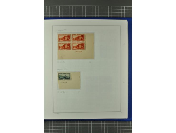1921/34, postfrische, ungebrauchte und gestempelte, startk spezialisierte Sammlung ab Mi.-Nr. 53, bis auf Mr.-Nr. 134 kpl. bi