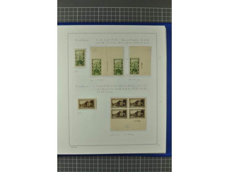 1921/34, postfrische, ungebrauchte und gestempelte, startk spezialisierte Sammlung ab Mi.-Nr. 53, bis auf Mr.-Nr. 134 kpl. bi