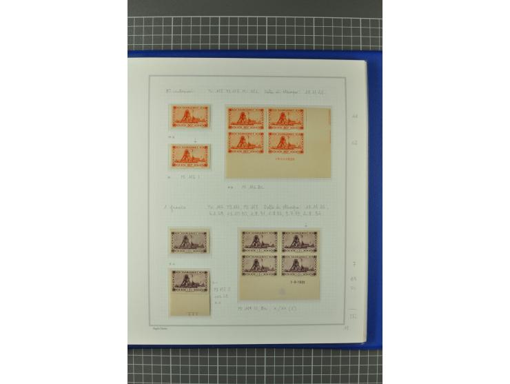 1921/34, postfrische, ungebrauchte und gestempelte, startk spezialisierte Sammlung ab Mi.-Nr. 53, bis auf Mr.-Nr. 134 kpl. bi