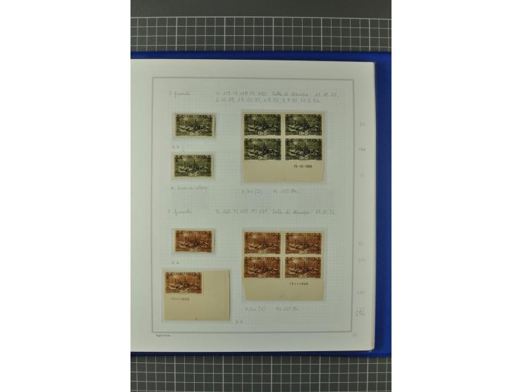 1921/34, postfrische, ungebrauchte und gestempelte, startk spezialisierte Sammlung ab Mi.-Nr. 53, bis auf Mr.-Nr. 134 kpl. bi