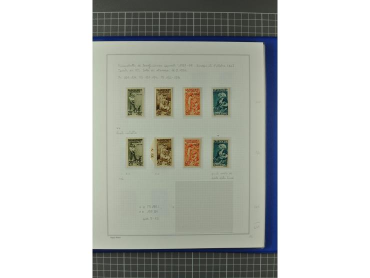 1921/34, postfrische, ungebrauchte und gestempelte, startk spezialisierte Sammlung ab Mi.-Nr. 53, bis auf Mr.-Nr. 134 kpl. bi