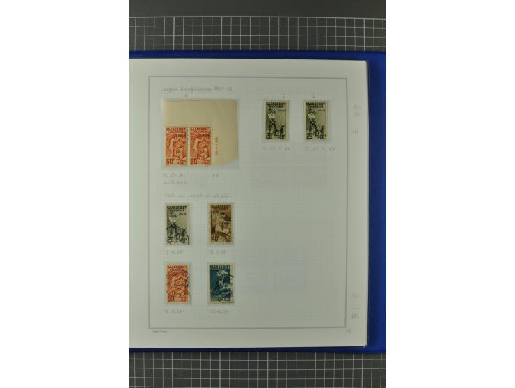1921/34, postfrische, ungebrauchte und gestempelte, startk spezialisierte Sammlung ab Mi.-Nr. 53, bis auf Mr.-Nr. 134 kpl. bi