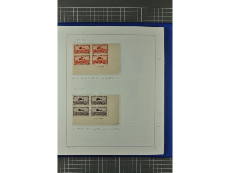 1921/34, postfrische, ungebrauchte und gestempelte, startk spezialisierte Sammlung ab Mi.-Nr. 53, bis auf Mr.-Nr. 134 kpl. bi
