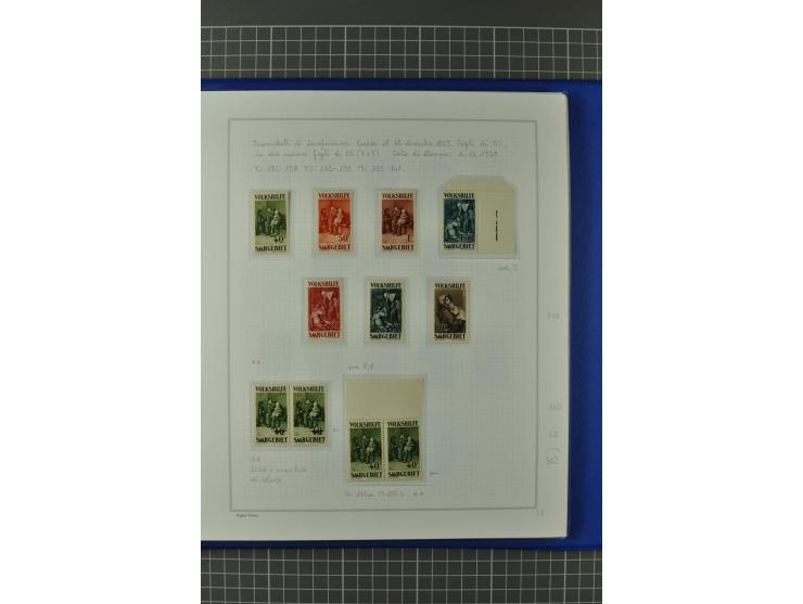 1921/34, postfrische, ungebrauchte und gestempelte, startk spezialisierte Sammlung ab Mi.-Nr. 53, bis auf Mr.-Nr. 134 kpl. bi